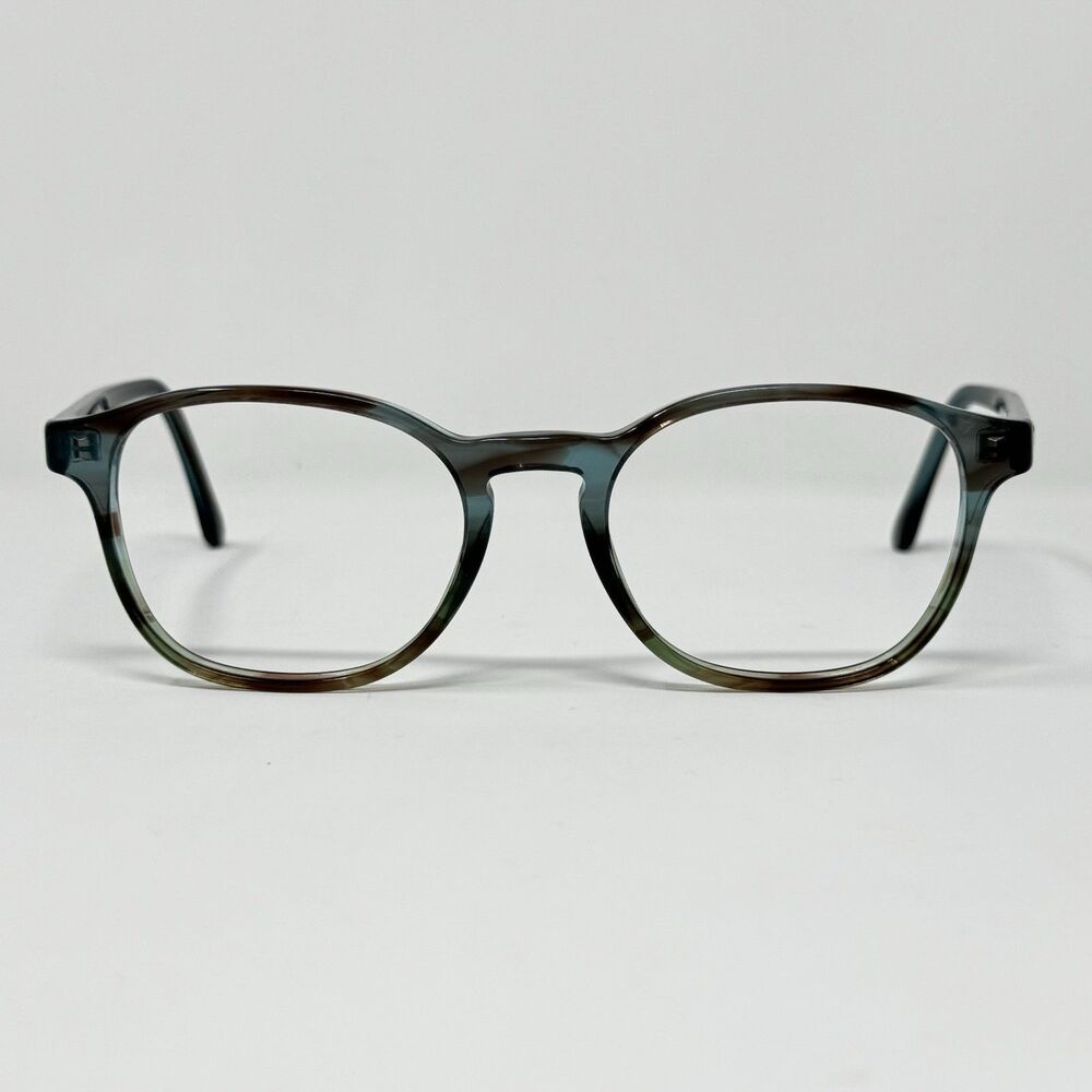 Ray-Ban RX5417 8252 Striped Blue Green Eyeglass Frames 52-19-145
